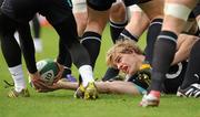 23 February 2011; Ireland's Andrew Trimble lays the ball back for team-mate Eoin Reddan during squad training ahead of their RBS Six Nations Rugby Championship match against Scotland on Sunday. Ireland Rugby Squad Training, RDS, Ballsbridge, Dublin. Picture credit: Brendan Moran / SPORTSFILE