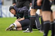 23 February 2011; Ireland defence coach Les Kiss demonstrates a drill during squad training ahead of their RBS Six Nations Rugby Championship match against Scotland on Sunday. Ireland Rugby Squad Training, RDS, Ballsbridge, Dublin. Picture credit: Brendan Moran / SPORTSFILE