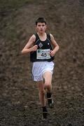 16 February 2011; Sean O'Neill, St Kieran's College, in action during the Intermediate Boys event at the Aviva Leinster Schools Cross Country. Santry Demesne, Santry, Dublin. Picture credit: Stephen McCarthy / SPORTSFILE