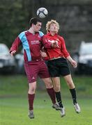 24 February 2011; Jonathan Keane, National University of Ireland, Galway, in action against Luke Burgess, University College Cork. Dublin Bus Collingwood Cup 2011 Final, National University of Ireland, Galway v University College Cork, College Park, Trinity College, Dublin. Picture credit: Matt Browne / SPORTSFILE