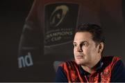 13 October 2016; Munster director of rugby Rassie Erasmus during a press conference at University of Limerick in Limerick. Photo by Matt Browne/Sportsfile