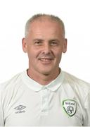 13 October 2016; Republic of Ireland goalkeepers coach Pat Behan during an Under 19 squad portrait session at the Maldron Airport Hotel in Dublin. Photo by Cody Glenn/Sportsfile