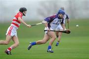 25 February 2011; Brian Carroll, University of Limerick, in action against Craig Leahy, Cork IT. Ulster Bank Fitzgibbon Cup Semi-Final, Cork IT v University of Limerick, Waterford Institute of Technology, Cork Road, Waterford. Picture credit: Matt Browne / SPORTSFILE