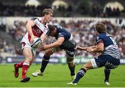 16 October 2016; Andrew Trimble of Ulster is tackled by Cyril Cazeaux of Bordeaux-Bégles during the European Rugby Champions Cup Pool 5 Round 1 match between Bordeaux-Begles and Ulster at Stade Chaban-Delmas in Bordeaux, France. Photo by Ramsey Cardy/Sportsfile