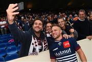 16 October 2016; Ian Madigan of Bordeaux-Bégles with supporters following his side's victory in the European Rugby Champions Cup Pool 5 Round 1 match between Bordeaux-Begles and Ulster at Stade Chaban-Delmas in Bordeaux, France. Photo by Ramsey Cardy/Sportsfile