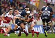16 October 2016; Marco Tauleigne of Bordeaux-Bégles is tackled by Rory Best of Ulster during the European Rugby Champions Cup Pool 5 Round 1 match between Bordeaux-Begles and Ulster at Stade Chaban-Delmas in Bordeaux, France. Photo by Ramsey Cardy/Sportsfile