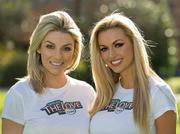 1 March 2011; 'Dedicated Flora Women's Mini Marathoners' Pippa O'Connor and Rosanna Davison at the launch. Flora Women's Mini Marathon Registration Launch, St. Stephen's Green, Dublin. Picture credit: Ray McManus / SPORTSFILE