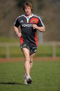 3 March 2011; Munster's Jerry Flannery trains separately from team-mates during squad training ahead of their Celtic league game against Dragons on Sunday. Munster Rugby Squad Training, University of Limerick, Limerick. Picture credit: Diarmuid Greene / SPORTSFILE