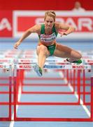 4 March 2011; Ireland's Derval O'Rourke in action during her heat of the Women's 60m Hurdles. European Indoor Athletics Championship, Palais Omnisports de Paris-Bercy, Paris, France. Picture credit: Brendan Moran / SPORTSFILE