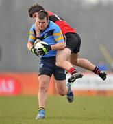 4 March 2011; Colm Murphy, University College Dublin, in action against Barry O'Driscoll, University College Cork. Ulster Bank Sigerson Cup Football Semi-Final, University College Dublin v  University College Cork, UCD, Belfield, Dublin. Picture credit: David Maher / SPORTSFILE