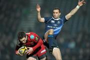 4 March 2011; George North, Scarlets, in action against Dave Kearney, Leinster. Celtic League, Leinster v Scarlets, RDS, Ballsbridge, Dublin. Photo by Sportsfile