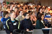 22 October 2016; Attendees listen to the keynote address during the 2016 GAA Health & Wellbeing Conference at Croke Park in Dublin. Photo by Cody Glenn/Sportsfile