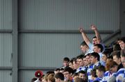 8 March 2011; A Blackrock College supporter cheers on his side. Powerade Schools Junior Cup 2nd Round, St. Mary's College v Blackrock College, Donnybrook Stadium, Donnybrook, Dublin. Picture credit: Brian Lawless / SPORTSFILE