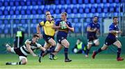 22 October 2016; Bryan Byrne of Leinster A goes past the tackle of George Worth of Nottingham Rugby during the British & Irish Cup Pool 4 match between Leinster A and Nottingham Rugby at Donnybrook Stadium in Donnybrook, Dublin. Photo by Matt Browne/Sportsfile