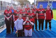 22 October 2016; Tullamore Tigers team after the half time games during the British & Irish Cup Pool 4 match between Leinster A and Nottingham Rugby at Donnybrook Stadium in Donnybrook, Dublin. Photo by Matt Browne/Sportsfile