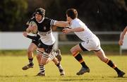 9 March 2011; William O'Brien, Newbridge College, in action against David Doyle, Presentation College, Bray. Vinnie Murray Cup Semi Final Replay, Presentation College, Bray v Newbridge College, De La Salle Palmerston F.C., Kirwan Park,  Kilternan, Co. Dublin. Picture credit: Oliver McVeigh / SPORTSFILE