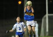 9 March 2011; David McGrath, Tipperary, in action against Mark Cummins, Waterford. Cadbury Munster GAA Football Under 21 Championship Quarter-Final, Waterford v Tipperary, Fraher Field, Dungarvan, Co. Waterford. Picture credit: Diarmuid Greene / SPORTSFILE