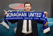 11 March 2011; Roddy Collins after being unveiled as the new manager of Monaghan United. Gortakeegan, Monaghan. Picture credit: Philip Fitzpatrick / SPORTSFILE