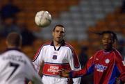13 November 2001; Vinnie Jones of Carlisle United during the soccer friendly match between Shelbourne and Carlisle United at Tolka Park in Dublin. Photo by Aofie Rice/Sportsfile