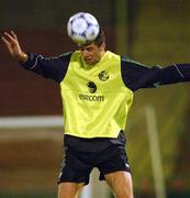 14 November 2001; Niall Quinn during a Republic of Ireland Squad Training Session at the Azadi Stadium in  Tehran, Iran. Photo by David Maher/Sportsfile