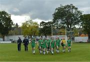 22 October 2016; The Ireland team and management prior to the 2016 U21 Hurling/Shinty International Series match between Ireland and Scotland at Bught Park in Inverness, Scotland. Photo by Piaras Ó Mídheach/Sportsfile