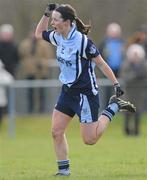 13 March 2011; Lyndsey Davey, Dublin, celebrates after scoring her side's second goal. Bord Gais Energy National Football League, Division Two, Dublin v Meath, Naomh Mearnog, Portmarnock, Dublin. Picture credit: Ray Lohan / SPORTSFILE