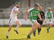 13 March 2011; Shane Ryan, London, in action against Eanna O'Neill, Kildare. Allianz Hurling League, Division 3A, Round 4, Kildare v London, St Conleth's Park, Newbridge, Co. Kildare. Photo by Sportsfile