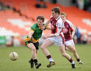 17 March 2011; Ciaron O'Hanlon, St Paul's Bessbrook, in action against Ciaran Orchin, St Mary's CBS. BT MacLarnon Cup Final 2011, St Paul's Bessbrook v St Mary's CBS, Athletic Grounds, Armagh. Picture credit: Oliver McVeigh / SPORTSFILE