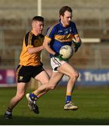 30 October 2016; Stephen Cusack of Maghery Seán MacDiarmada in action against Eóin Sommerville of Ramor United during the AIB Ulster GAA Football Senior Club Championship quarter-final game between Maghery Seán MacDiarmada and Ramor United at Athletic Grounds in Armagh. Photo by Philip Fitzpatrick/Sportsfile