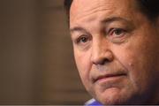 3 November 2016; New Zealand head coach Steve Hansen during a press conference at the Hyatt Regency hotel in Chicago, USA. Photo by Brendan Moran/Sportsfile