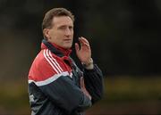 20 March 2011; Louth manager Peter Fitzpatrick during the game. Allianz Football League Division 3 Round 5, Louth v Limerick, County Grounds, Drogheda, Co. Louth. Photo by Sportsfile