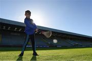 6 November 2016; St Rynagh's supporter Niall Flannery, age 10, ahead the AIB Leinster GAA Hurling Senior Club Championship quarter-final game between Oulart-The Ballagh and St Rynagh's at Innovate Wexford Park in Wexford. Photo by Matt Browne/Sportsfile