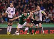 6 November 2016; Gearóid Morrissey of Cork City in action against Stephen O'Donnell of Dundalk during the Irish Daily Mail FAI Cup Final match between Cork City and Dundalk at Aviva Stadium in Lansdowne Road, Dublin. Photo by Seb Daly/Sportsfile