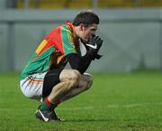 23 March 2011; Conor Lawlor, Carlow, after the final whistle. Cadbury Leinster GAA Football Under 21 Championship Semi-Final, Carlow v Wexford, O'Moore Park, Portlaoise, Co. Laois. Picture credit: Matt Browne / SPORTSFILE