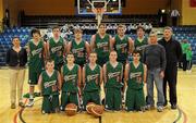 24 March 2011; The Calasanctius College, Oranmore, Co. Galway, squad. Basketball Ireland Boys U19A Schools League Final, Calasanctius College, Oranmore, Co. Galway v Castleisland Community College, Castleisland, Co. Kerry, National Basketball Arena, Tallaght, Co. Dublin. Picture credit: Barry Cregg / SPORTSFILE