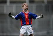 8 November 2016; Arthur Ó Bróithe of Gaelscoil Chnoc Liamhna celebrates a goal during the Allianz Cumann na mBunscol Finals at Croke Park in Dublin. Photo by Sam Barnes/Sportsfile