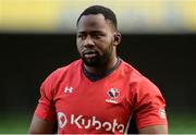 11 November 2016; Djustice Sears-Duru of Canada during the captain's run at the Aviva Stadium in Dublin. Photo by Piaras Ó Mídheach/Sportsfile