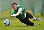 28 March 2011; Republic of Ireland's Keiren Westwood  in action during squad training ahead of their International Friendly against Uruguay on Tuesday night. Republic of Ireland Squad Training, Gannon Park, Malahide, Co. Dublin. Picture credit: David Maher / SPORTSFILE