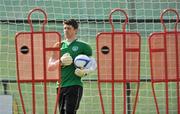 28 March 2011; Republic of Ireland's Keiren Westwood in action during squad training ahead of their International Friendly against Uruguay on Tuesday night. Republic of Ireland Squad Training, Gannon Park, Malahide, Co. Dublin. Picture credit: David Maher / SPORTSFILE