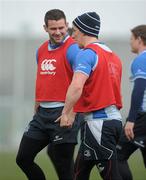 29 March 2011; Leinster's Fergus McFadden during squad training ahead of their Celtic League match against Munster on Saturday. Leinster Rugby Squad Training and Press Briefing, UCD, Belfield, Dublin. Picture credit: Brian Lawless / SPORTSFILE