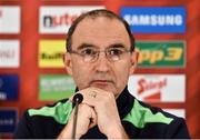 11 November 2016; Republic of Ireland manager Martin O'Neill during a Republic of Ireland press conference at the Ernst Happel Stadium in Vienna, Austria. Photo by David Maher/Sportsfile