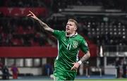 12 November 2016; James McClean of Republic of Ireland celebrates scoring his side's first goal during the FIFA World Cup Group D Qualifier match between Austria and Republic of Ireland at the Ernst Happel Stadium in Vienna, Austria. Photo by David Maher/Sportsfile