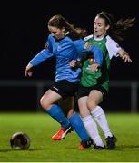 12 November 2016; Orlaigh Nolan of UCD Waves in action against Roma McLaughlin of Peamount United during the Continental Tyres Women's National League match between Peamount United and UCD Waves. Peamount United, Greenogue, Co. Dublin Photo by Eóin Noonan/Sportsfile