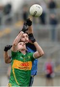 13 November 2016; Stephen Hannon of Rhode in action against Niall Kane of Simonstown Gaels during the AIB Leinster GAA Football Senior Club Championship quarter-final game between Rhode and Simonstown Gaels at O'Connor Park in Tullamore, Co. Offaly. Photo by Seb Daly/Sportsfile