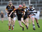 2 April 2011; Kevin O'Brien, Ard Scoil Rís, in action against Cathal O'Neill, St Kieran's. All-Ireland Colleges Senior 'A' Hurling Final, St Kieran's v Ard Scoil Rís, Semple Stadium, Thurles, Co. Tipperary. Picture credit: Matt Browne / SPORTSFILE