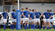 2 April 2011; A dejected St Mary's team after Old Belvedere scored their third try of the game. Ulster Bank League Division 1A, Old Belvedere v St Mary's College, Anglesea Road, Dublin. Picture credit: Brendan Moran / SPORTSFILE