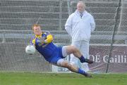 2 April 2011;  Roscommon goalkeeper Naos Connaughton makes a penalty save. Cadbury Connacht GAA Football U21 Championship Final, Galway v Roscommon, Pearse Stadium, Galway. Picture credit: Ray Ryan / SPORTSFILE