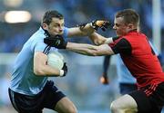 2 April 2011; Alan Brogan, Dublin, in action against Brendan McArdle, Down. Allianz Football League Division 1 Round 6, Dublin v Down, Croke Park, Dublin. Picture credit: Brendan Moran / SPORTSFILE