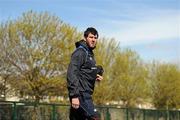 4 March 2011; Leinster's Shane Horgan arrives for squad training ahead of their Heineken Cup Quarter-Final against Leicester Tigers on Saturday April 9. Leinster Rugby Press Briefing & Training, Thornfields, UCD, Belfield, Dublin. Picture credit: Stephen McCarthy / SPORTSFILE