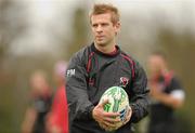 5 April 2011; Ulster's Paul Marshall during squad training ahead of their Heineken Cup Quarter-Final game against Northampton Saints on Sunday. Ulster Rugby Squad Training, Newforge Training Centre, Belfast, Co. Antrim. Photo by Sportsfile